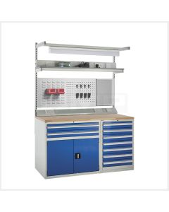System Tek Workbenches - 1x 600mm & 1x 900mm Cabinets