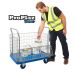 Proplaz Blue Security Trolley - Mesh Truck - Open Top & 1/2 Drop Side