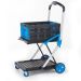 Proplaz Clever Folding Trolley - 1030x550x890mm - Black & Blue