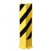 BLACK BULL Heavy Duty Column/Corner Protectors - Right-Angle Profile - 800mmH - 6mm Gauge - Yellow/Black