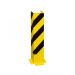 BLACK BULL Pallet Rack End Frame Protectors - 'U' Profile - 800mmH - 6mm Gauge - Yellow/Black