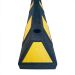  Park-AID Wheel Stop - 550x150x100mm - Black Body Colour / Yellow Reflective Colour 