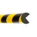 TRAFFIC-LINE Edge Protection - SEMI-CIRCULAR 40/40 - Magnetic 1,000mm Lengths - Yellow/Black