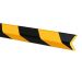 TRAFFIC-LINE EDGE PROTECTION - 1,000mm LENGTHS - SELF ADHESIVE - RIGHT ANGLE 26/26 - YELLOW/BLACK