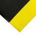 Orthomat Safety Fatigue Matting - 0.9m x 1.5m - Height: 9mm - Charcoal & Yellow
