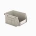 Rhino Tuff Recycled Grey Plastic Bin 106mm Wide x 136mm Deep x 76mm High