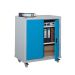 Mobile Workplace Cupboard - Light Blue Doors -  2 Shelves - 1040.900.460