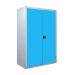 Workplace Cupboard - Light Blue Doors - 3 Shelves - 1800.1200.460