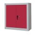 Security Cupboard - Red Doors - 2 Shelves - 1200.1200.460