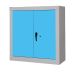Security Cupboard - Light Blue Doors - 2 Shelves - 1200.1200.460
