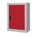 Security Cupboard - Red Doors - 2 Shelves - 1200.900.460