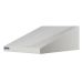 Sloping Top for Mailroom Locker - Light Grey