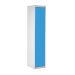 Laptop & Tablet Storage Locker - 15 Compartments, 1 Door - Light Blue Doors - H.1800 W.380 D.450