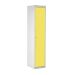 Laptop & Tablet Storage Locker - 15 Compartments, 1 Door - Yellow Doors - H.1800 W.380 D.450