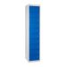 Flat Garment Locker - 10 Compartments - Dark Blue Doors - H.1800 W.380 D.450