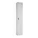 Office Locker - H.1800 W.300 D.300mm - 1 Compartment - Cam Lock - White Carcass & Doors