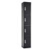 Office Locker - H.1800 W.300 D.450mm - 4 Compartment - Digital Keypad Lock - Black Carcass & Doors