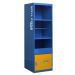 SpillZone® Absorbent Station 2 - 1820Hx550Wx550Dmm - with Lockable Cupboard - Half Door - Cam Lock