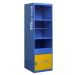 SpillZone® Absorbent Station 2 - 1820Hx550Wx550Dmm - with Lockable Cupboard - Half Door - Latch Lock