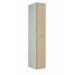 Timber Door Locker - 2 Compartment - Light Springfield Oak (Patterned) - H.1800 W.380 D.380