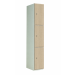 Timber Door Locker - 3 Compartment - Light Springfield Oak (Patterned) - H.1800 W.300 D.450