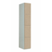 Timber Door Locker - 4 Compartment - Light Springfield Oak (Plain) - H.1800 W.300 D.450