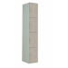 Timber Door Locker - 4 Compartment - Oyster Urban Oak (Plain) - H.1800 W.300 D.450