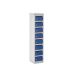 Post Box Locker - 100 Series - Dark Blue Doors - H.1075 W.230 D.255