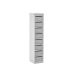 Post Box Locker - 100 Series - Light Grey Doors - H.1075 W.230 D.255