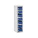 Post Box Locker - 140 Series - Dark Blue Doors - H.1230 W.300 D.380