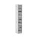 Post Box Locker - 100 Series - Light Grey Doors - H.1325 W.230 D.255
