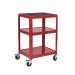 Adjustable Height Trolley - L.610 W.460 - 150KG Load Capacity - Red