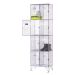 Wire Mesh Locker - 4 Compartment - Nest of 2 - H.1980 W.602 D.305mm