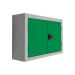 Wall Mounted Perforated Tool Cupboards - Green Doors - 570.820.255