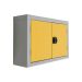 Wall Mounted Perforated Tool Cupboards - Yellow Doors - 570.820.255