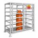 Gas Cylinder Cage - 1820x1820x980mm - with central divider - galvanised