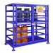  Gas Cylinder Cage - 1820x1820x980mm - With Shelf - Blue 
