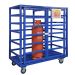 Mobile Gas Cylinder Cage - 1880x1820x910mm - with central divider - blue