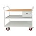 Mobile Maintenance Trolley - MDF Worktop - Fitted With Light Grey Drawer & Shelves - H.1050 W.1200 D.600
